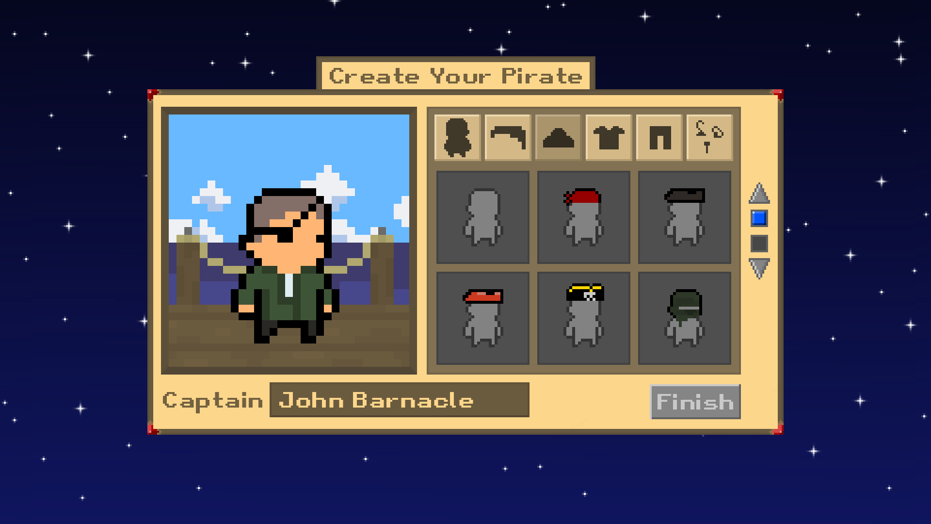 Creating your pirate